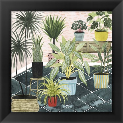 Framed Modern Jungle II Print