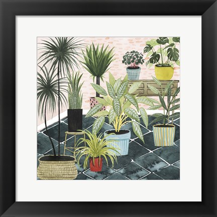 Framed Modern Jungle II Print