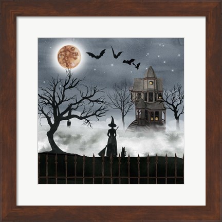 Framed Harvest Moon I Print