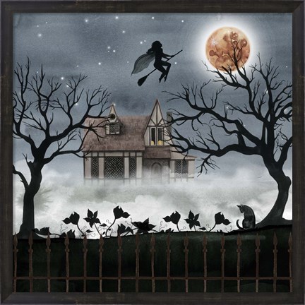 Framed Harvest Moon II Print