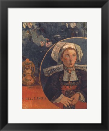 Framed Belle Angele, 1889 Print