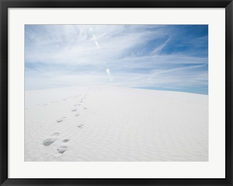 Framed White Dunes I Print