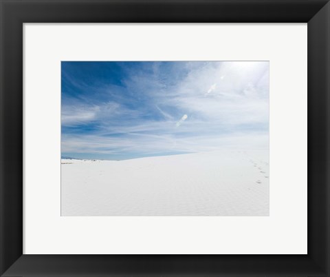 Framed White Dunes II Print