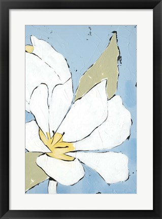 Framed White Tulip Triptych III Print