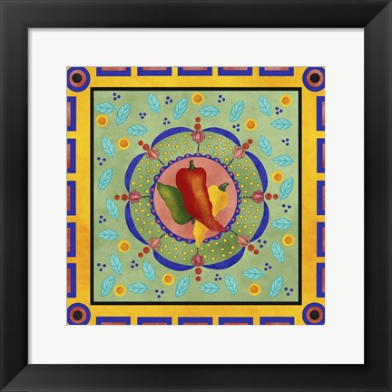 Framed Spanish Peppers II Print