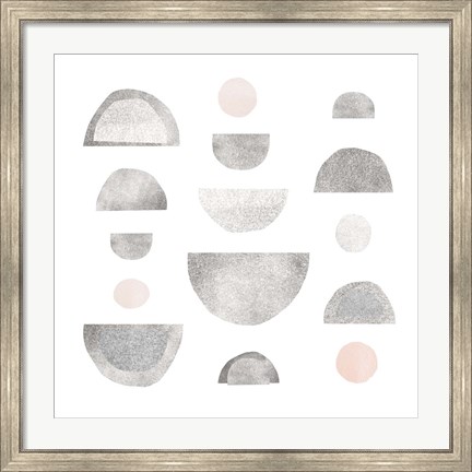 Framed Half Circles I Print