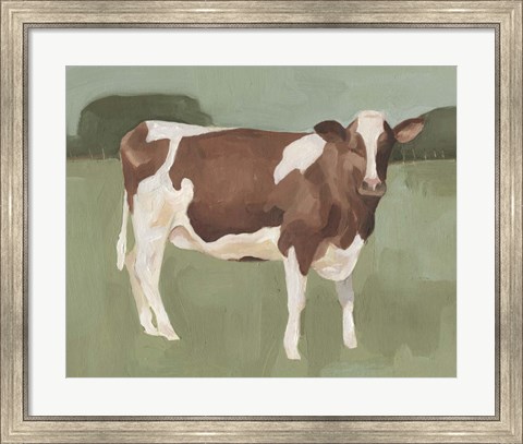 Framed Bovine Field II Print