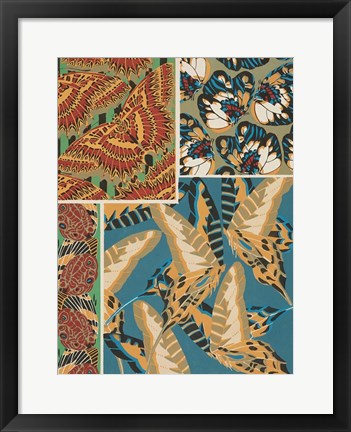 Framed Decorative Butterflies IV Print