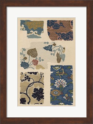 Framed Japanese Textile Design VIII Print