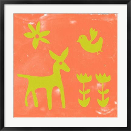 Framed Otomi Tile III Print