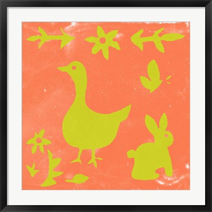 Framed Otomi Tile IV Print