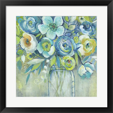 Framed Late Summer Blooms I Print