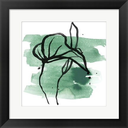 Framed Tropical Sumi-e I Print