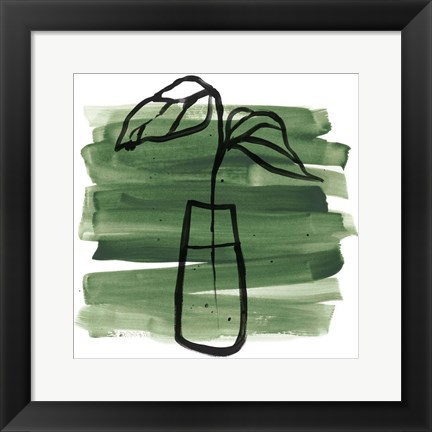 Framed Tropical Sumi-e III Print