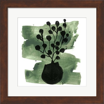 Framed Tropical Sumi-e IV Print