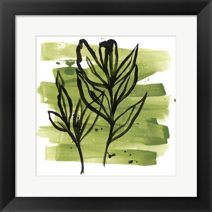 Framed Tropical Sumi-e VI Print