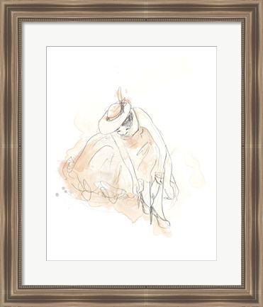 Framed Blush &amp; Grey Fashion III Print