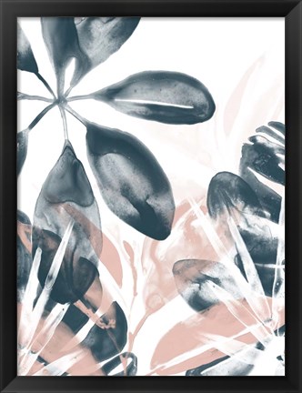 Framed Tropical Blush I Print