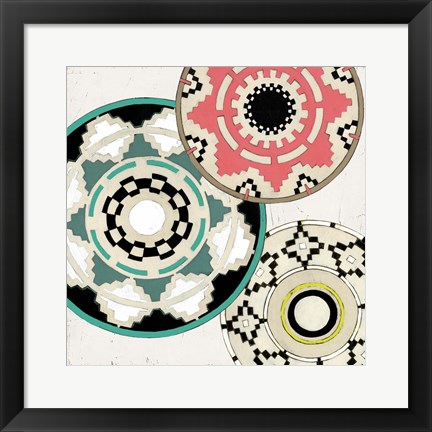 Framed Modern Baskets III Print