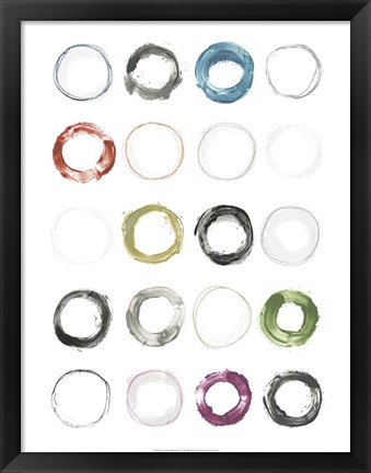 Framed Circular Magnetism II Print