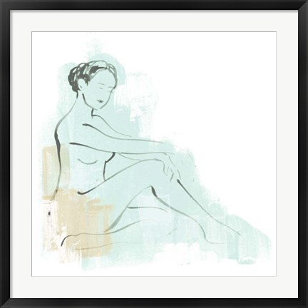 Framed Colorblock Figure III Print