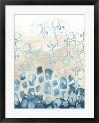 Framed Pattern Shore I Print