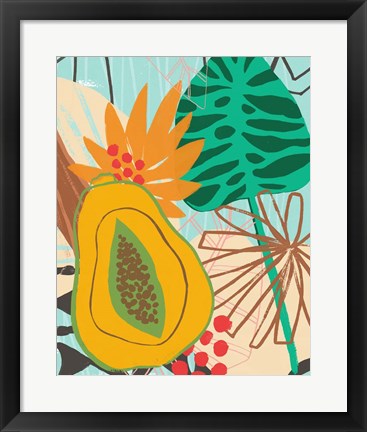 Framed Graphic Jungle II Print