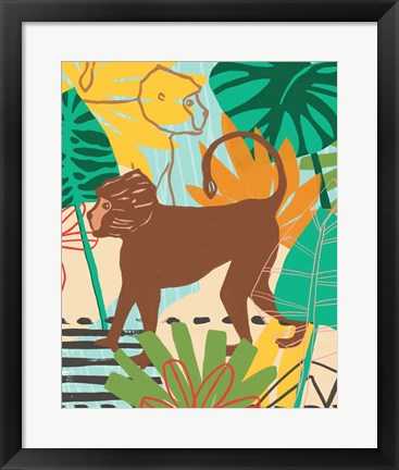 Framed Graphic Jungle III Print