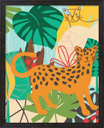 Framed Graphic Jungle IV Print