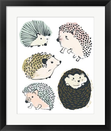 Framed Prickle Pals II Print