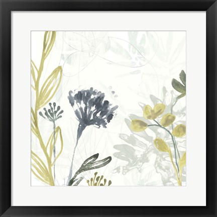 Framed Tropical Stems II Print