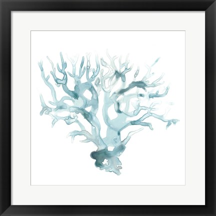 Framed Ocean Cameo I Print