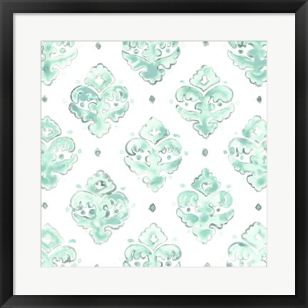 Framed Bohemian Textile II Print