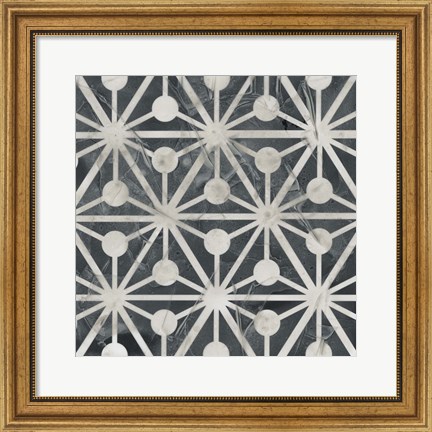 Framed Neutral Tile Collection IX Print