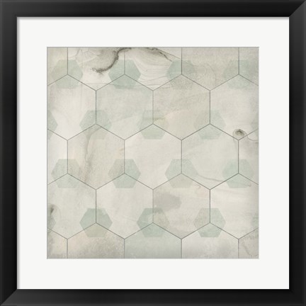 Framed Hexagon Tile III Print