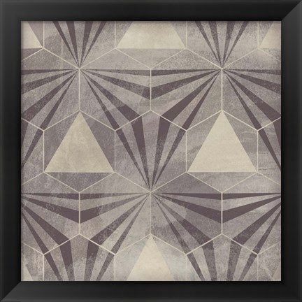 Framed Hexagon Tile VI Print