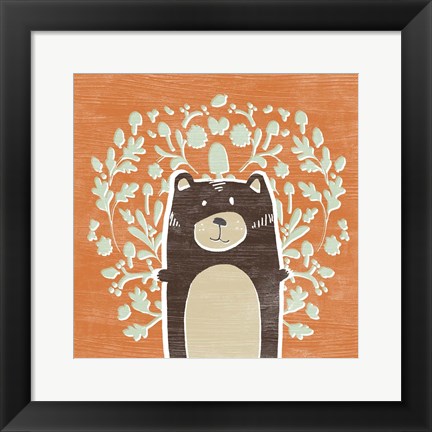 Framed Woodland Cutie I Print