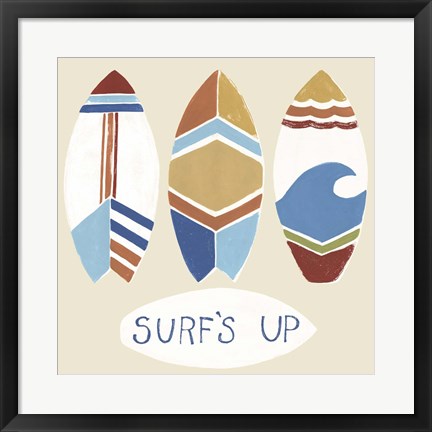 Framed Surf&#39;s Up! I Print