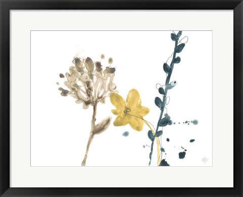 Framed Navy Garden Inspiration IV Print