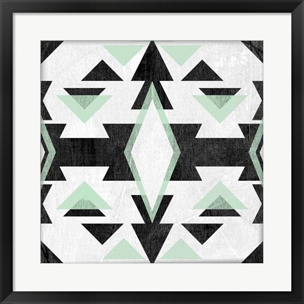 Framed Modern Aztec Motif IV Print