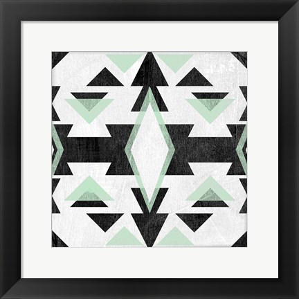 Framed Modern Aztec Motif IV Print