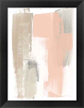 Framed Blush Abstract VI Print