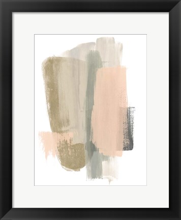 Framed Blush Abstract VII Print