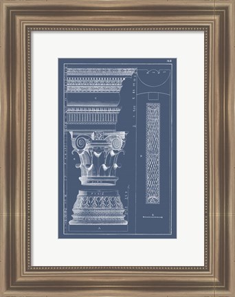 Framed Column &amp; Cornice Blueprint I Print