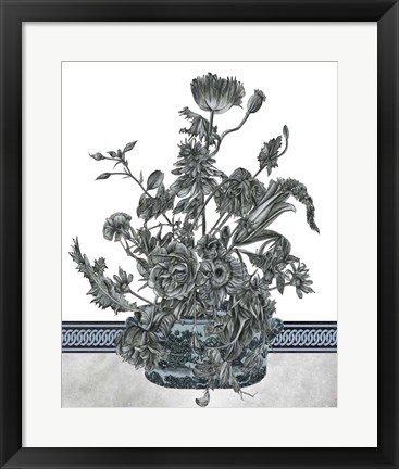 Framed Bouquet in China I Print