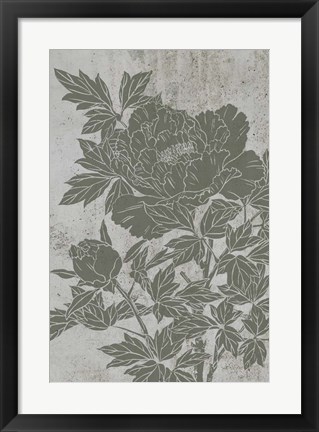 Framed Blooming Peony II Print