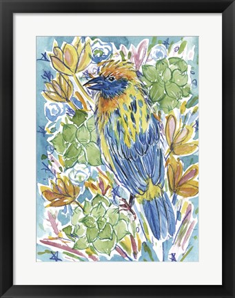 Framed Tropical Portrait II Print