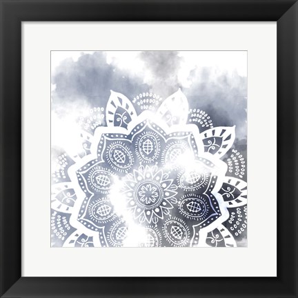 Framed Midnight Blue Breath II Print