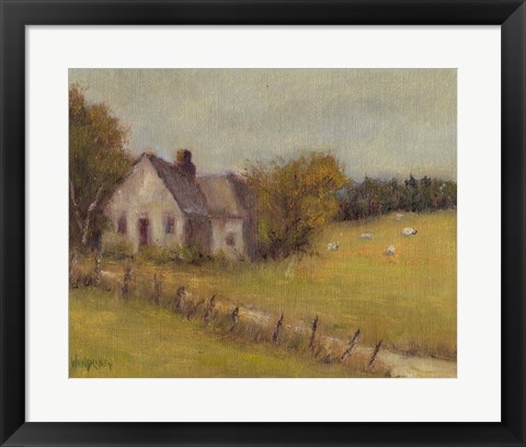 Framed Cottage Meadow II Print