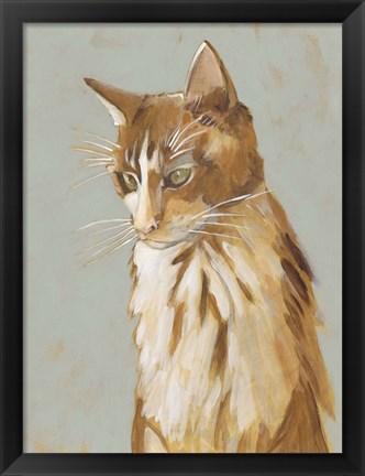 Framed Lap Cat II Print